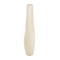 18" Beige Paper Mache Abstract Curved Vase with Handle